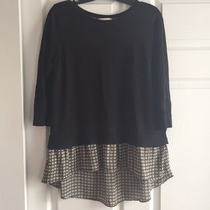 Lowered price! Loft three quarter sleeve top